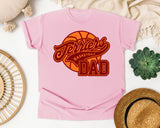 Terriers Basketball Dad graphic tee in Blossom