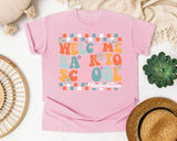 Welcome Back To School Nurse Bright Graphic Tee graphic tee in Blossom