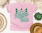 Wolves Rowing Dad graphic tee in Blossom