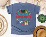 Watch Out Kindergarten Here I Come Graphic Tee graphic tee in Blue Jean
