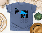 The Walking Dad White 2 graphic tee in Blue Jean