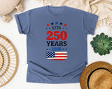 1776 250 Years 2026 graphic tee in Blue Jean