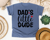 Dad's Little Dude graphic tee in Blue Jean