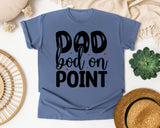 Dad Bod On Point White graphic tee in Blue Jean