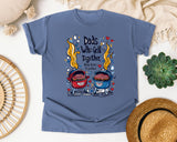 Dads Who Grill Together Stay Rare Together Grey 2 graphic tee in Blue Jean