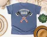 Lumberjack Dad graphic tee in Blue Jean