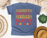 World's Greatest Father Farter Red graphic tee in Blue Jean