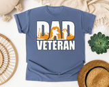Dad Veteran graphic tee in Blue Jean