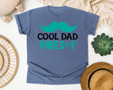 Cool Dad Vibes graphic tee in Blue Jean