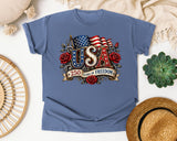 USA 250 Years Of Freedom graphic tee in Blue Jean
