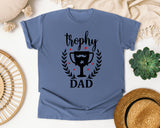 Trophy Dad graphic tee in Blue Jean