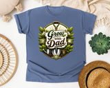 Grow With Dad graphic tee in Blue Jean