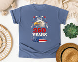 250 Years 2026 Red graphic tee in Blue Jean