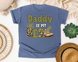 Daddy Is My Hero Brown graphic tee in Blue Jean