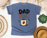 Dad Fuel Black graphic tee in Blue Jean