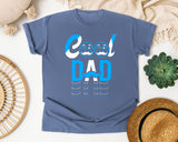 Cool Dad Blue graphic tee in Blue Jean