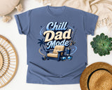 Chill Dad Mode graphic tee in Blue Jean