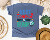 Best Teacher Ever Watch graphic tee in Blue Jean