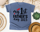 My 1st Father's Day graphic tee in Blue Jean