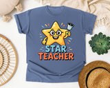 Star Teacher graphic tee in Blue Jean