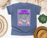 Zero Lesson Plans graphic tee in Blue Jean