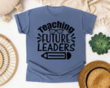 Teaching Future Leaders graphic tee in Blue Jean