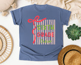 Sixth Grade Crew graphic tee in Blue Jean
