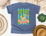 School Is Out Seas The Day graphic tee in Blue Jean