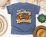 Teaching Tiny Humans Retro graphic tee in Blue Jean