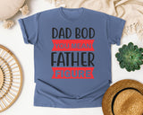 Dad Bod You Mean Father Figure Red graphic tee in Blue Jean