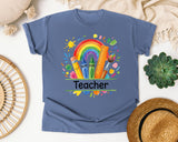 Teacher Grey 2 graphic tee in Blue Jean