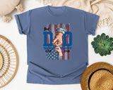 Best Dad Ever Grey 4 graphic tee in Blue Jean