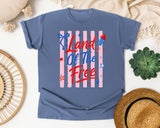 Land Of The Free graphic tee in Blue Jean