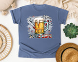 Dad Life Grey 2 graphic tee in Blue Jean