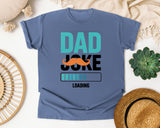 Dad Joke Loading Teal 3 graphic tee in Blue Jean