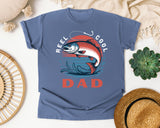 Reel Cool Dad Grey 2 graphic tee in Blue Jean