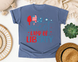 Sweet Land Of Liberty Red graphic tee in Blue Jean