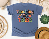 Teaching My Tribe graphic tee in Blue Jean