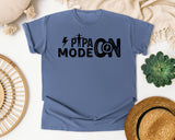 Papa Mode On Black graphic tee in Blue Jean