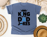 King Of The Dad Jokes graphic tee in Blue Jean