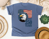 1776 2026 Quarter Millennial graphic tee in Blue Jean