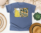 Dad Fuel Yellow graphic tee in Blue Jean