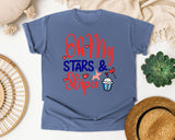 Oh My Stars And Stripes graphic tee in Blue Jean