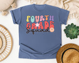Fourth Grade Squad graphic tee in Blue Jean