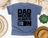 Dad Mode Always On graphic tee in Blue Jean