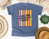Cool Dad Embarrassing World graphic tee in Blue Jean