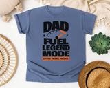 Dad Fuel Legend Mode Black graphic tee in Blue Jean