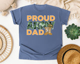 Proud Army Dad graphic tee in Blue Jean