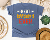 Best Farter Ever Oops I Meant Father graphic tee in Blue Jean