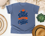 Best Dad Ever No Contest Navy graphic tee in Blue Jean